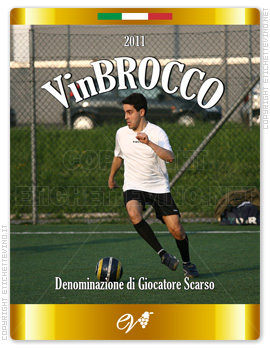 Etichetta Vino
2011
VinBROCCO
Denominazione di Giocatore Scarso