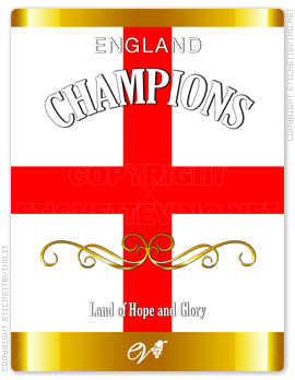 Etichetta Vino
ENGLAND
CHAMPIONS
Land of Hope and Glory