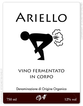 Etichetta Vino
ARIELLO
VINO FERMENTATO
IN CORPO
Denominazione di Origine Organica
750 ml
12% vol