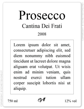 Etichetta Vino
Prosecco
Cantina Dei Frati
2008
750 ml
12% vol