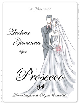 Etichetta Vino
26 Aprile 2011
Andrea
Giovanna
Sposi
Prosecco
Denominazione di Origine Controllata Etichetta Vino
26 Aprile 2011
Andrea
Giovanna
Sposi
Prosecco
Denominazione di Origine Controllata