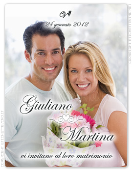 Etichetta Vino
24 gennaio 2012
Giuliano
Martina
vi invitano al loro matrimonio