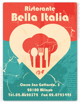 Etichetta Vino
Ristorante
Bella Italia
Corso San Gottardo, 5
20100 Milano
Tel.02.0628372 Fax 02.0723445